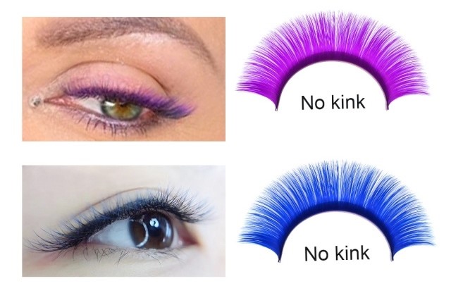 (SNK15) extensiones para pestañas Nagaraku D tecnologicas abanico mix color 8-15mm ___ PACK X2