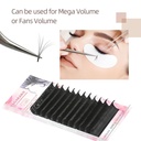 (SNK18) extensiones para pestañas Nagaraku tecnologicas en abanico bloom mega volumen ___ PACK X2