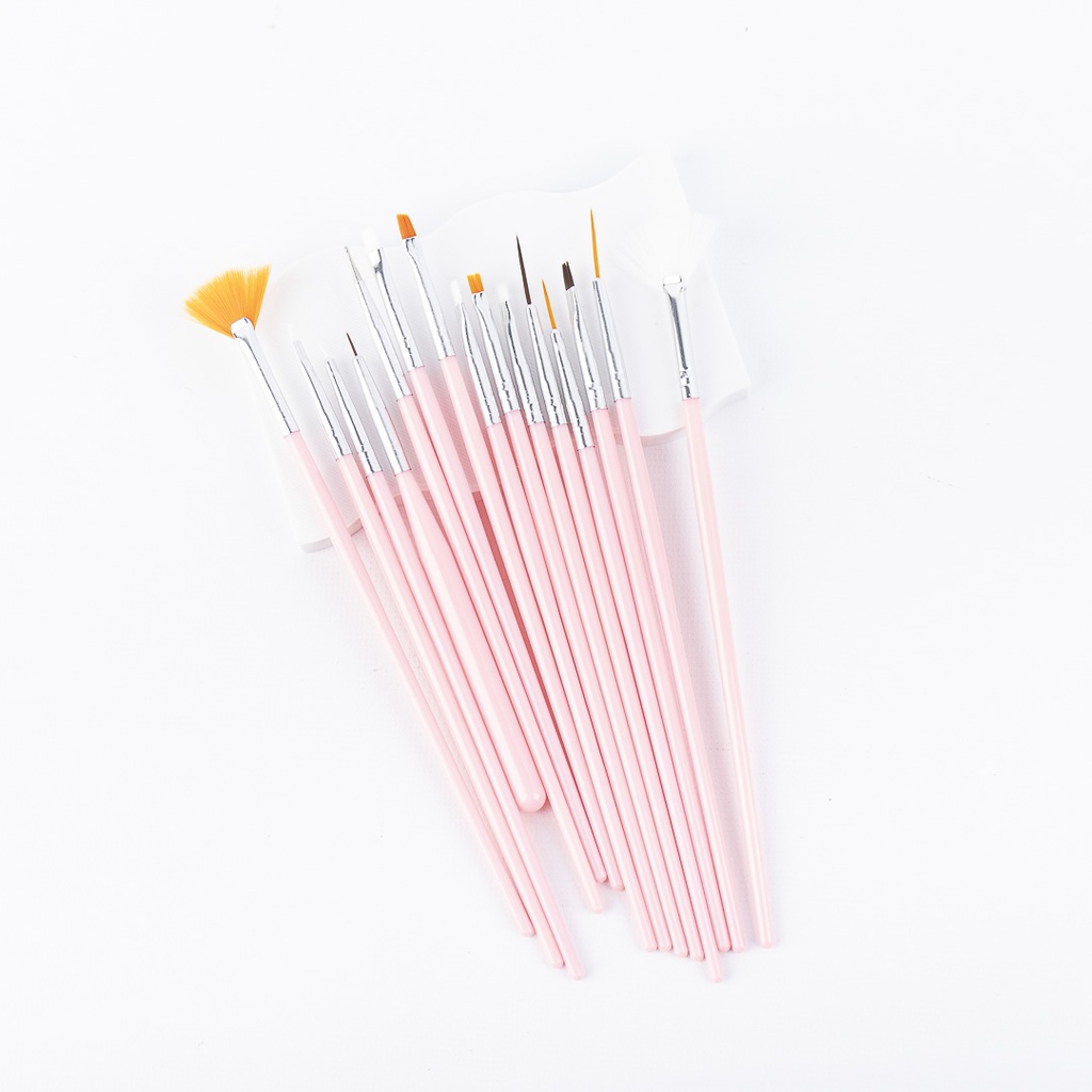 Set de Pinceles Para Uñas 15 Pcs