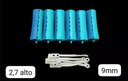 Rulero celeste y azul X6
