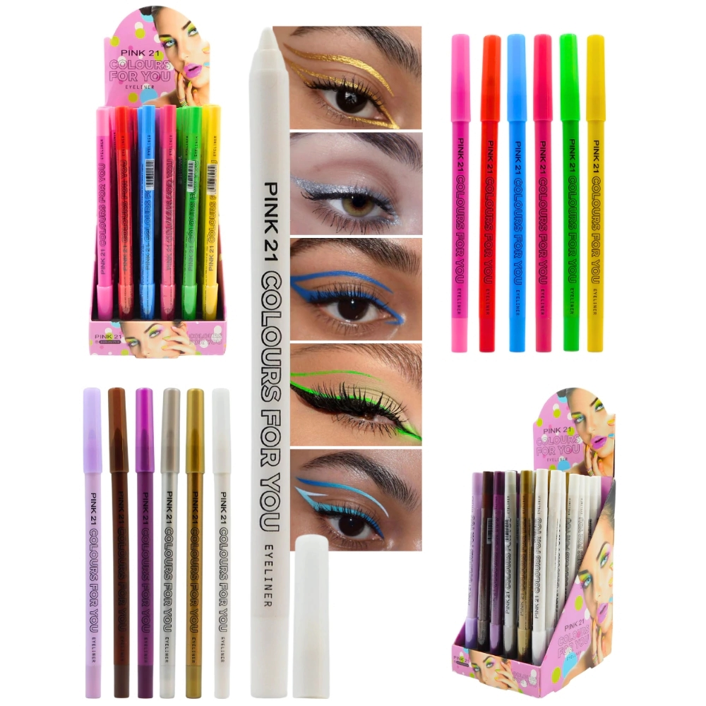 delineador para ojos de colores Colours For You Pink21