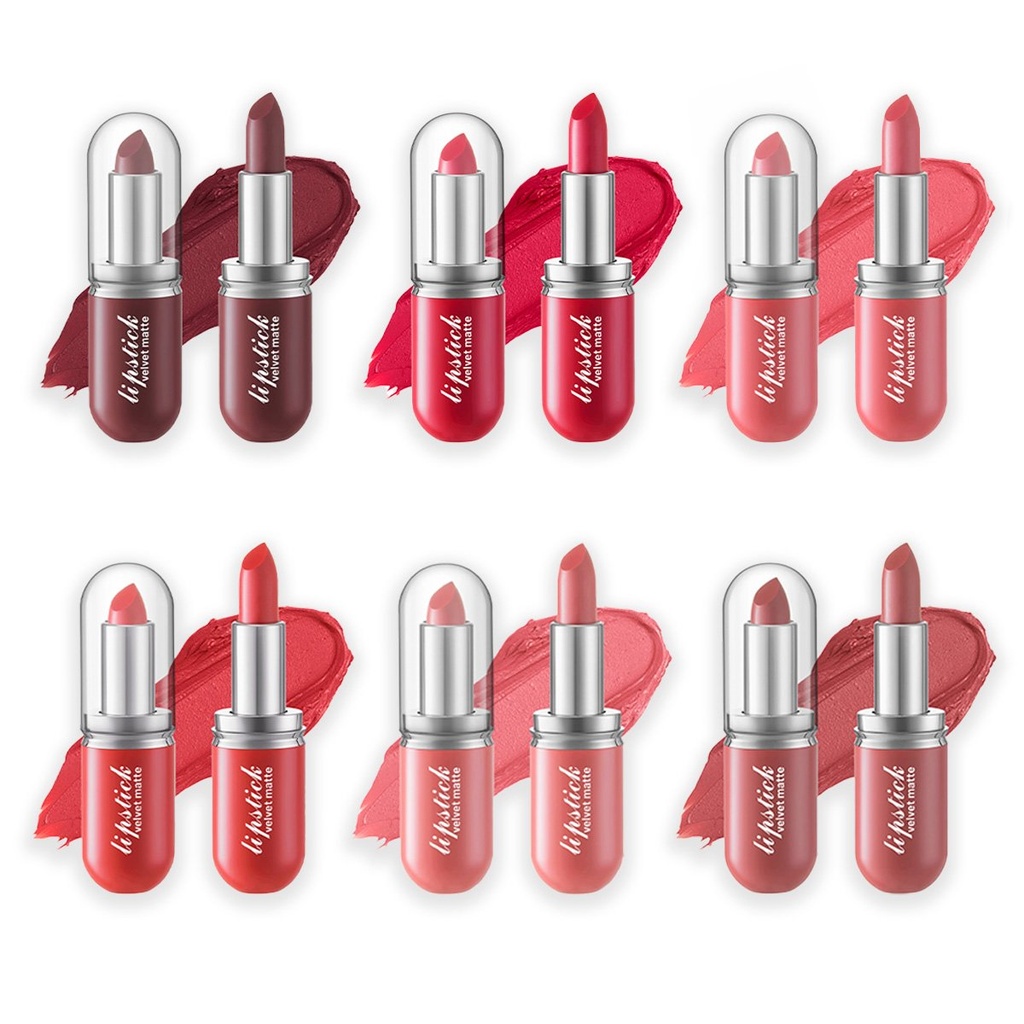Labial creamy red velvet MELY___ CAJA X24PCS