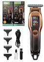 Maquina De Cortar Pelo OM Profesional Display Inalámbrica Barberia 