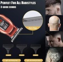Maquina De Cortar Pelo OM Profesional Display Inalámbrica Barberia 