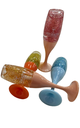 Brillo labial lip gloss con glitter copa Hedy Beauty