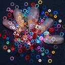 decoracion de uñas strass 6 divisiones redondo ___ PACK X4