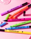 delineadores para ojos en fibra + sello Color & Stamp Pink 21