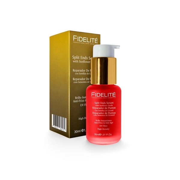 Reparador De Puntas Con Semillas De Girasol Anti- Frizz Y Anti- Age 30ml- Fidelite