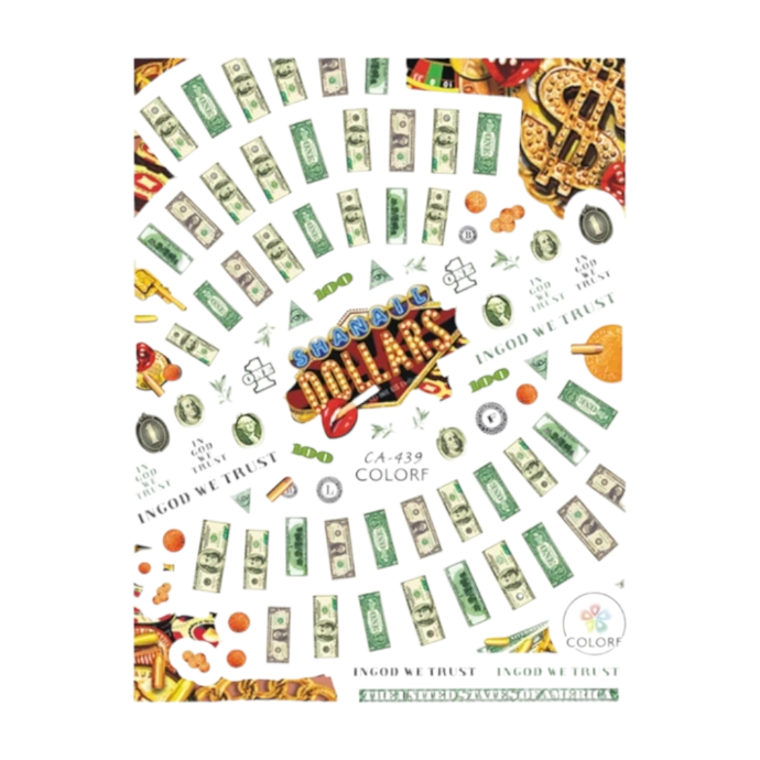 [SNI-025] sticker autoadhesivo para uñas diseños surtidos