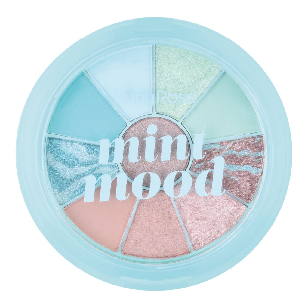 paleta de sombras para ojos + iluminadores 10 tonos Ruby Rose