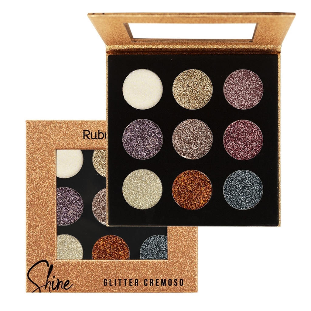 Glitter cremoso 9 tonos RUBY ROSE