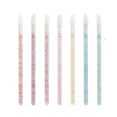brocha pincel para labios c/glitter x50 descartables