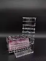 exhibidor organizador de acrilico para maquillajes accesorios con separadores chico