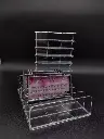 exhibidor organizador de acrilico para maquillajes accesorios con separadores grande
