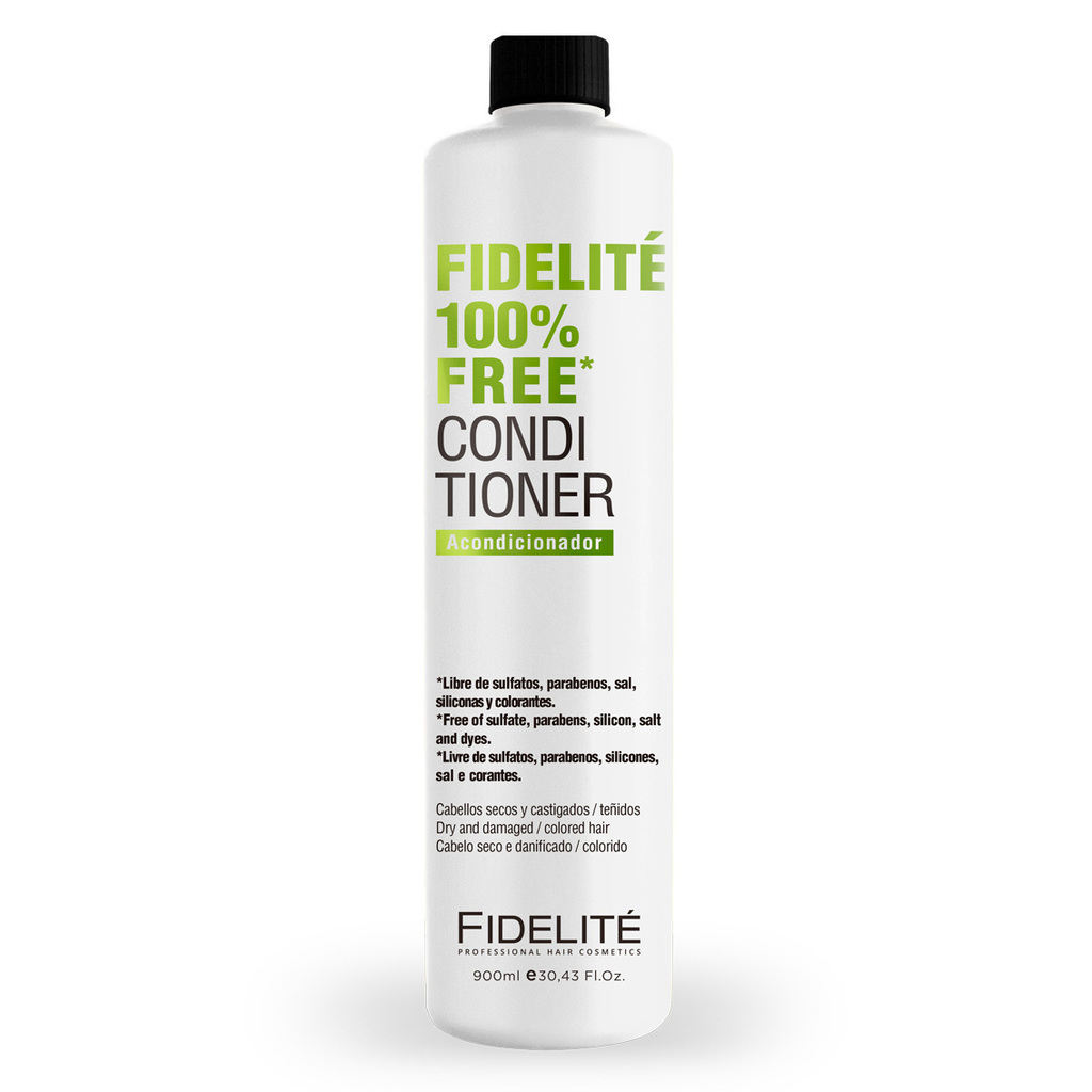 Acondicionador Fidelite 100% Free Cabellos Secos Y Teñidos 900ml
