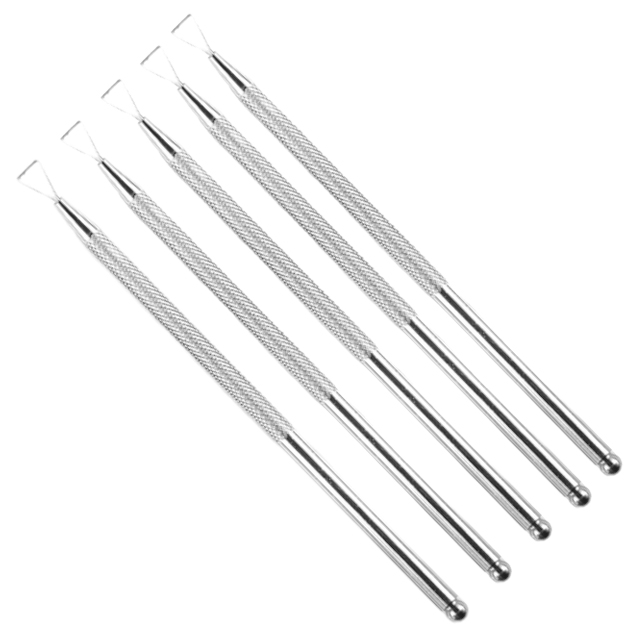 Repujador de acero inox removedor esmalte semipermanente uñas