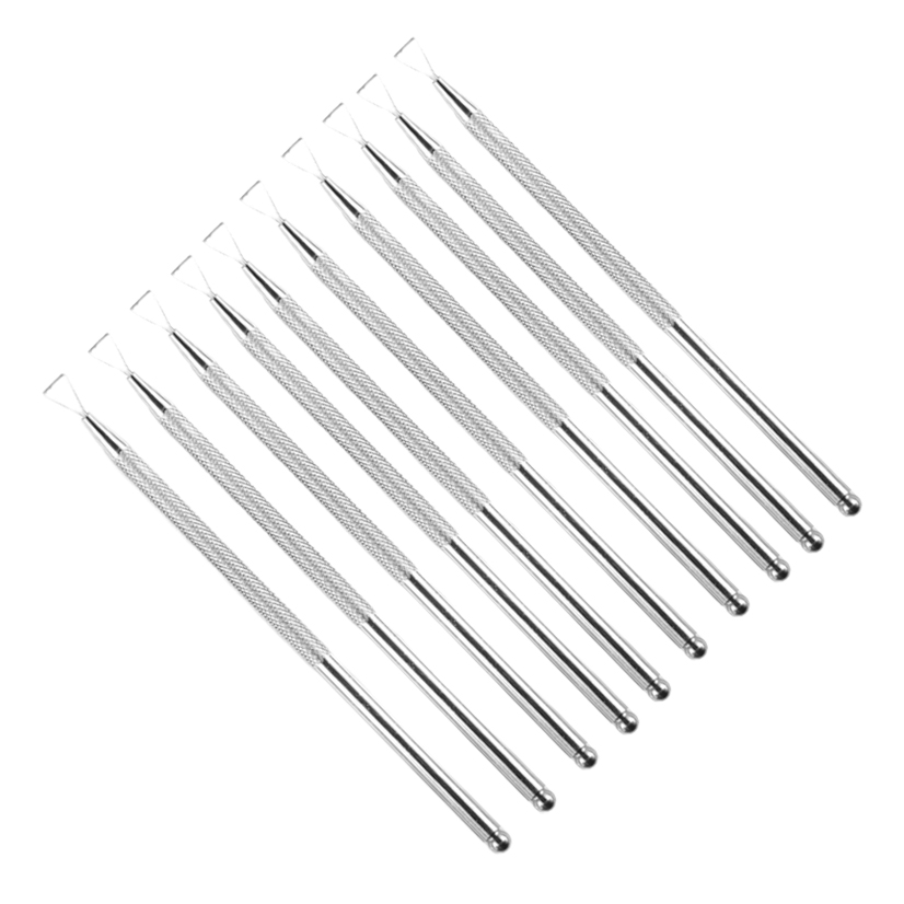 Repujador de acero inox removedor esmalte semipermanente uñas