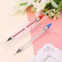 katana lapiz levanta strass gemas piedritas glitter brillitos doble punta