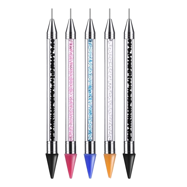 katana lapiz levanta strass gemas piedritas glitter brillitos doble punta