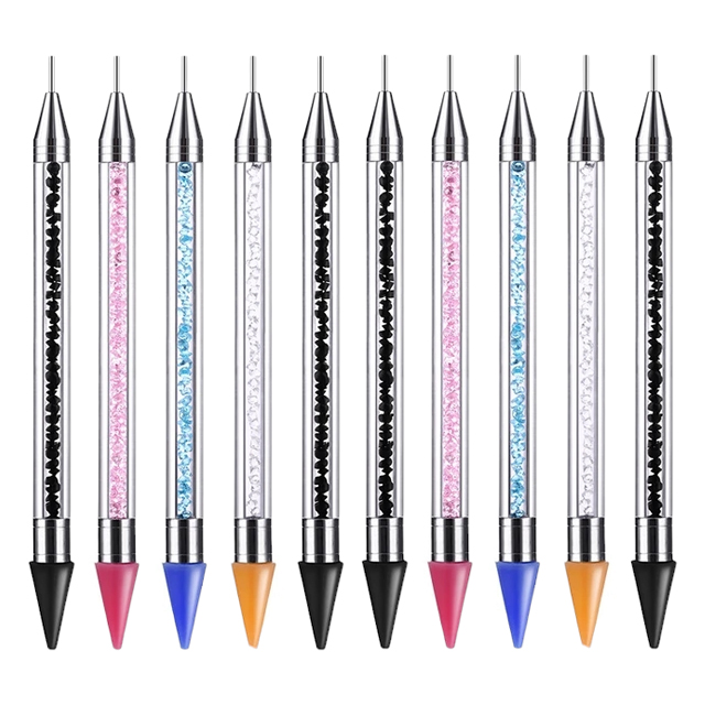 katana lapiz levanta strass gemas piedritas glitter brillitos doble punta