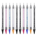 katana lapiz levanta strass gemas piedritas glitter brillitos doble punta