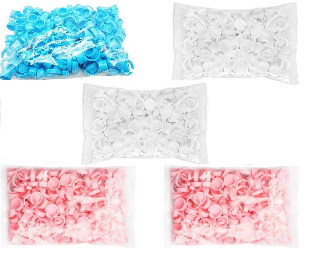 Anillos para colocar pegamentos adhesivos uñas