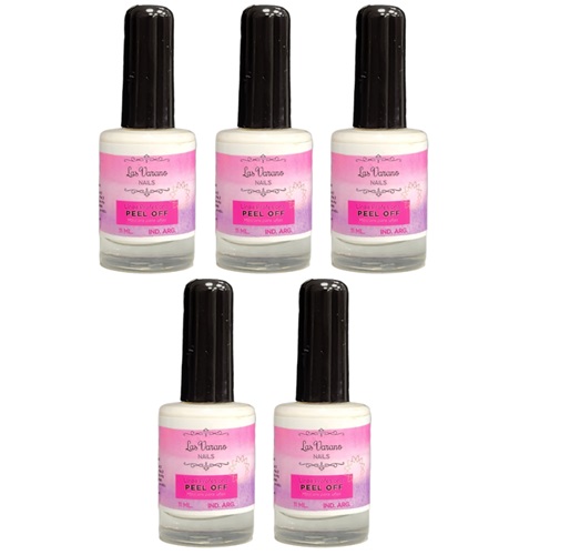 mascara para uñas peel off Las Varano 11ml