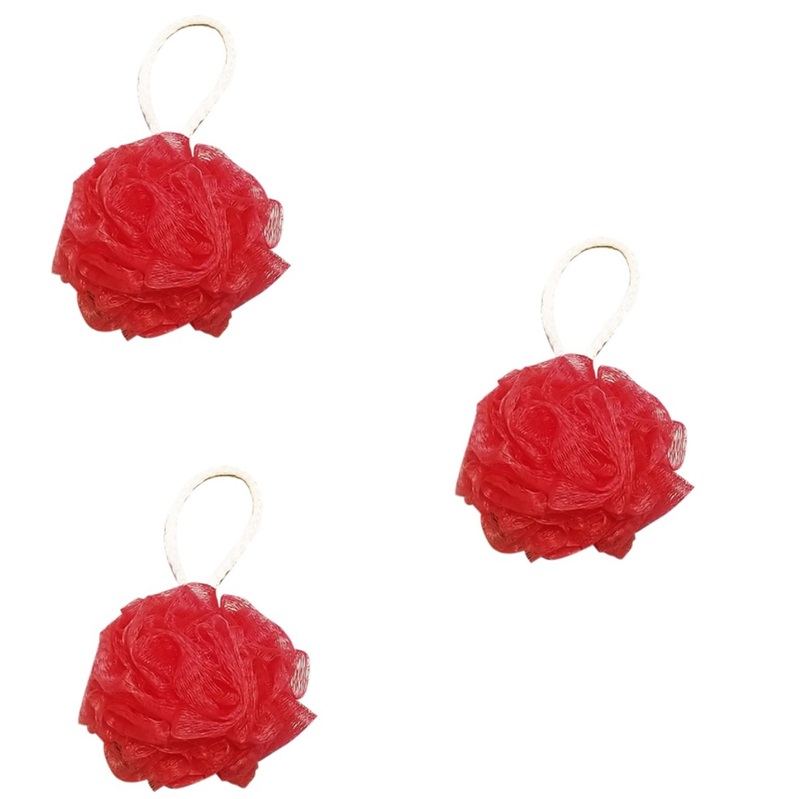 esponjas de baño pompón exfoliantes 