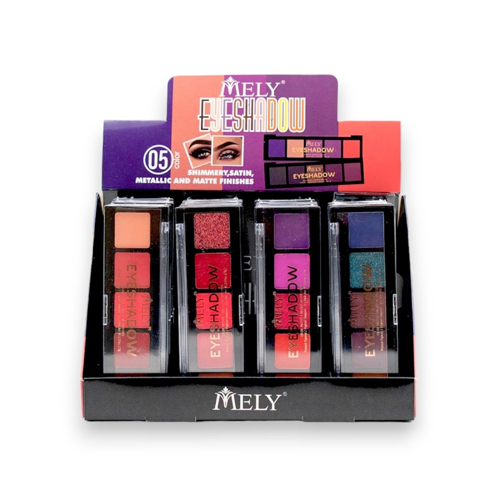 Paleta de sombra vivid colors MELY___ CAJA X24PCS 