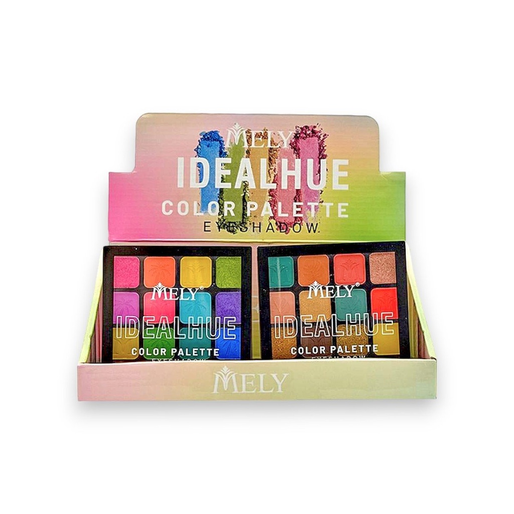 Paleta de sombras idealhue color palette x16 colores MELY___CAJA X12PCS.