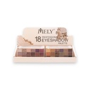 Paleta de sombras 18 colores eyeshadonw rose gold MELY___CAJA X12PCS.