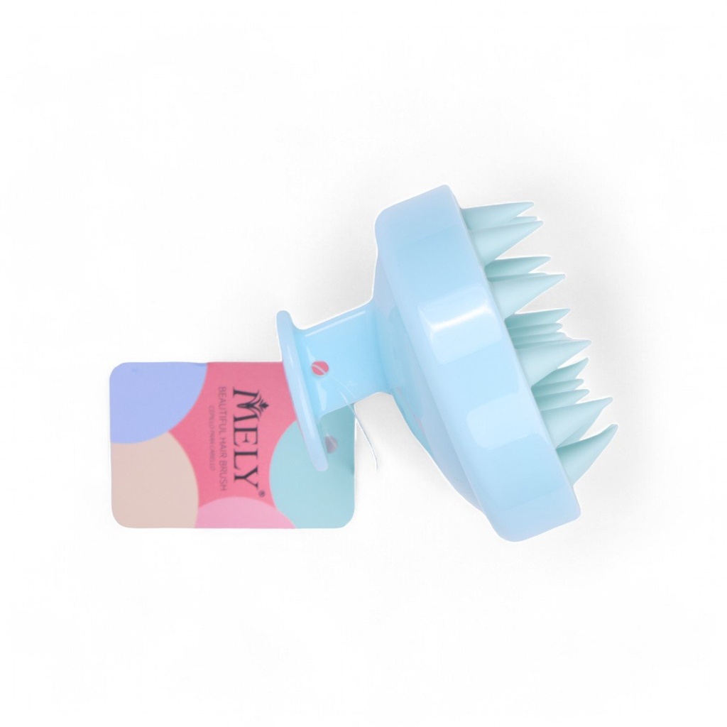 Cepillo masejeador de silicona redondo MELY___PACK X 6PCS.