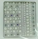 strass gemas brillos de/para cara rostro ___ PACK X10