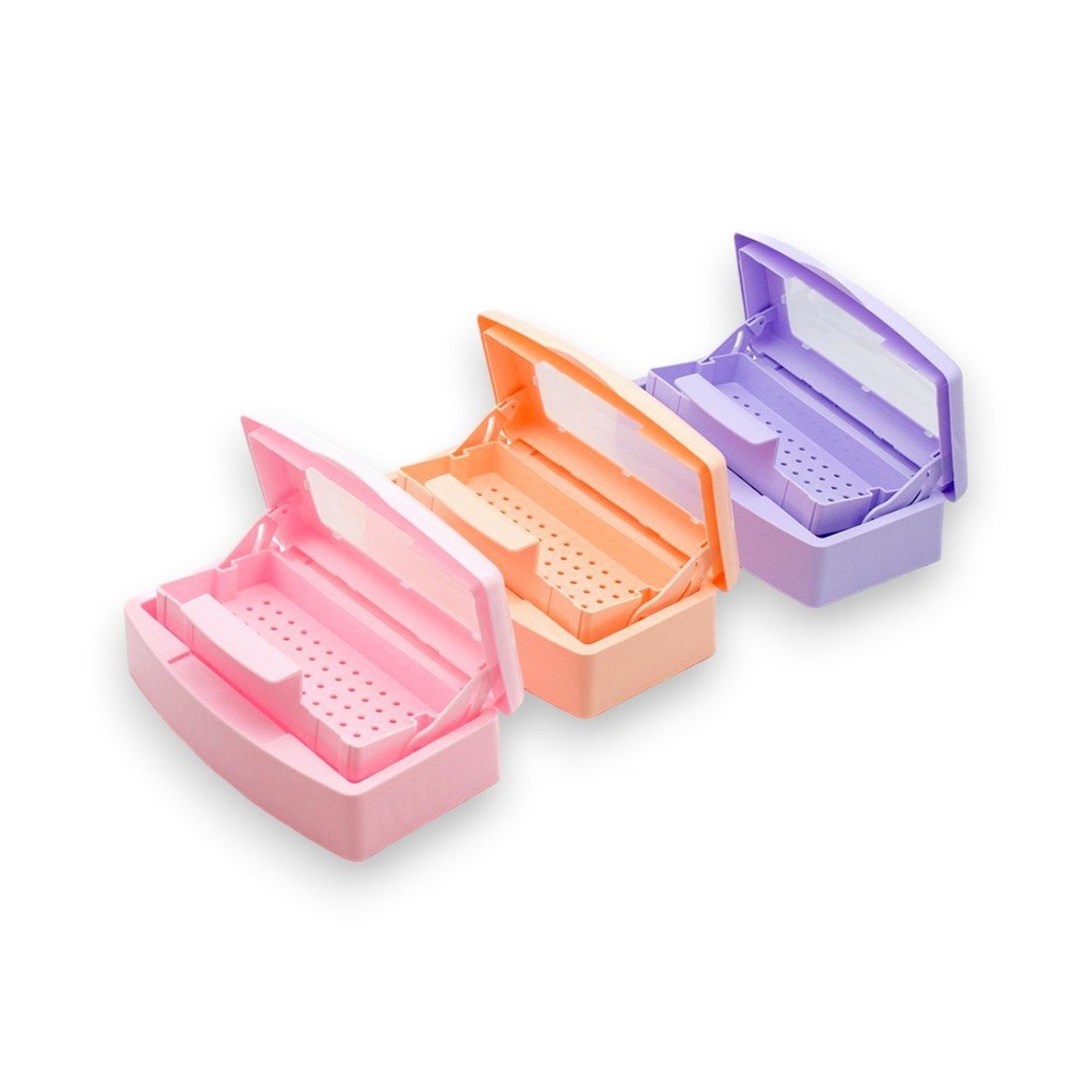 Bandeja esterilizadora de plástico para herramientas de manicura MELY___ PACK X3PCS.