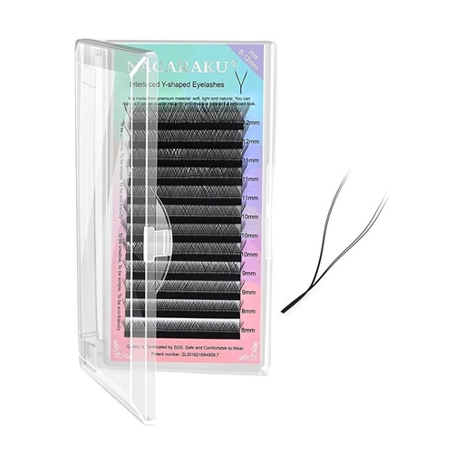 extensiones de/para pestañas Nagaraku D tecnologicas "YY" volumen MIX 8-15mm (0.05, Unidad)