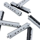 Set X12 ruleros rizadores negro y gris para cabello