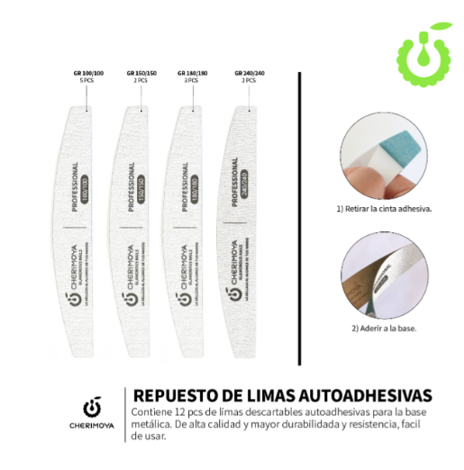 Repuesto descartable para lima metalica CHERIMOYA___PACK X12