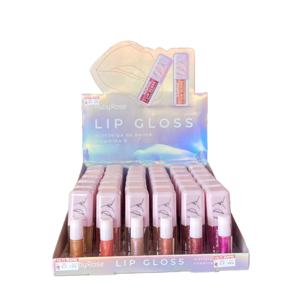 Brillo labial con manteca de karite con vitamina E lip gloss RUBY ROSE