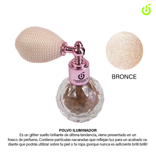 Spray polvo Iluminador #9 Bronce CHERIMOYA___ PACK X12