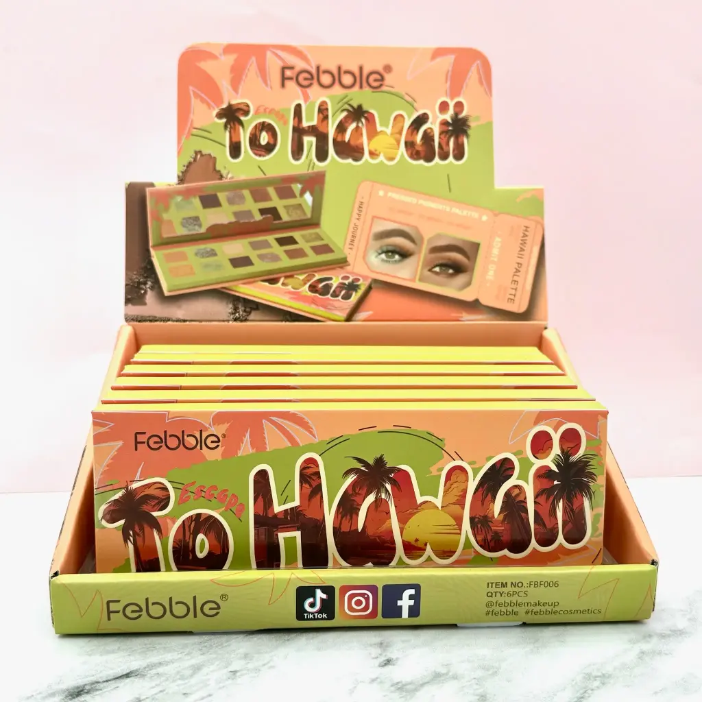 Sombras de/para Ojos con espejo X12 tonos Escape To HAWAII 