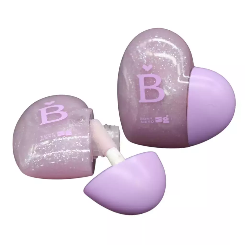 [PL-2301] Lip gloss metalizado Corazon BELLE GRACE (Unidad)