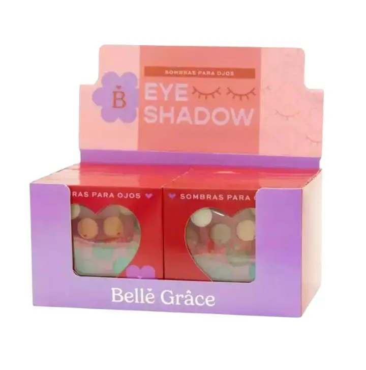 paleta de sombras para ojos corazón Belle Grace