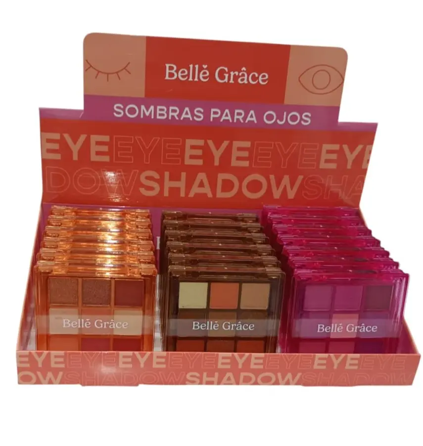 paleta de sombras para ojos 9 tonos Belle Grace