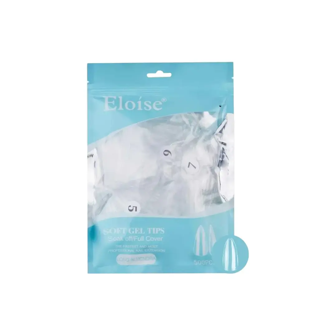 Tips soft gel LONG ALMENDRA x500 ELOISE