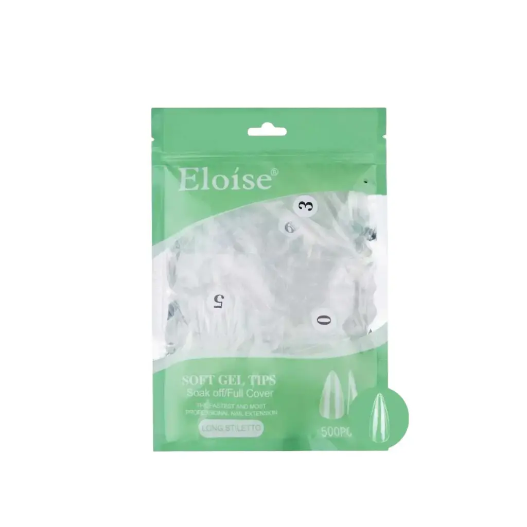 Tips soft gel LONG STILETTO X500 ELOISE