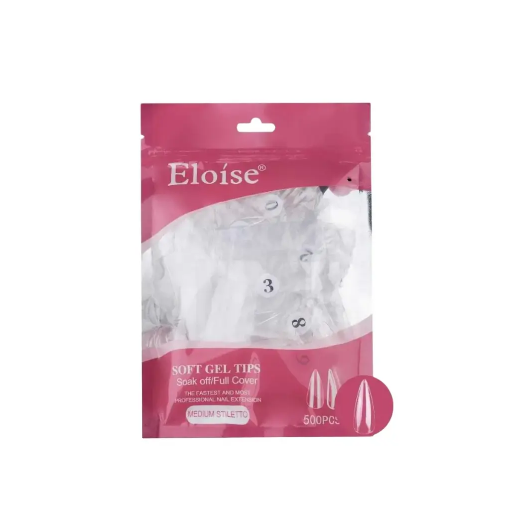 Tips soft gel MEDIUM STILETTO x500 ELOISE