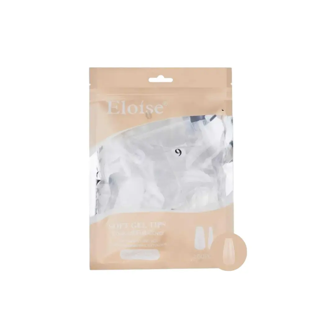 Tips soft gel PRELIMADO COFFIN x500 ELOISE