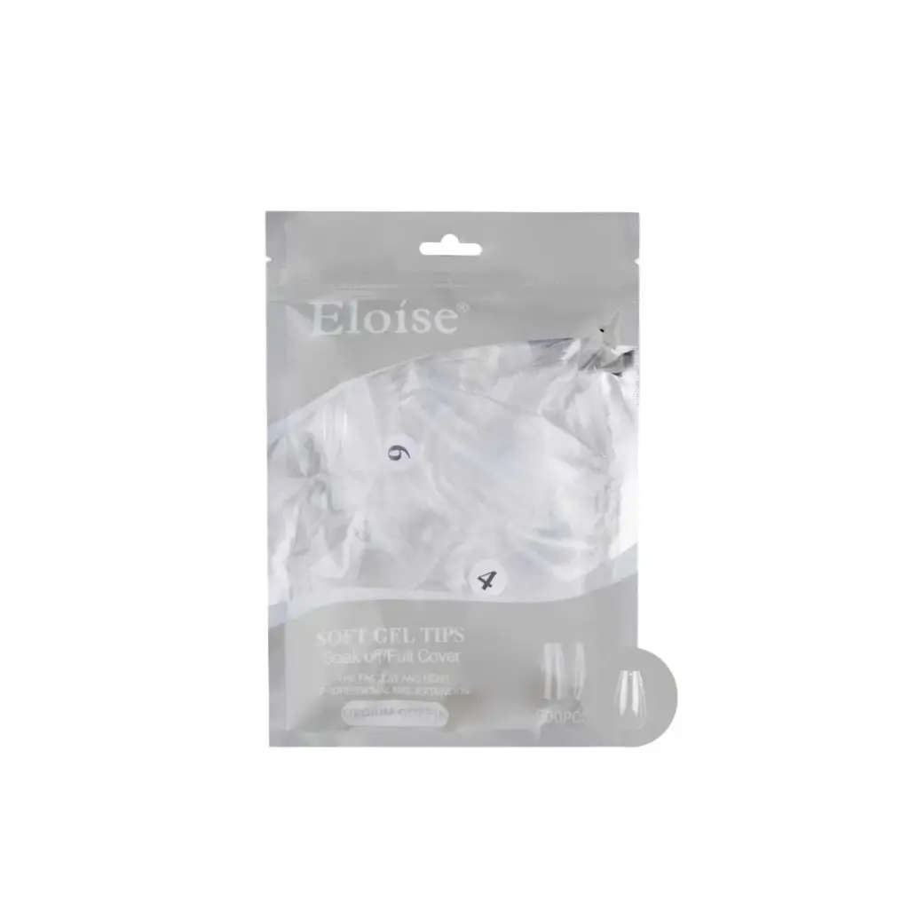 Tips soft gel MEDIUM COFFIN X500 ELOISE