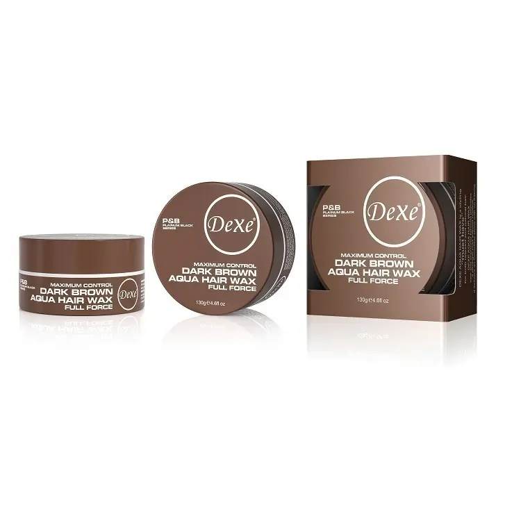 Cera para cabello firme al agua marrón 150g Dexe
