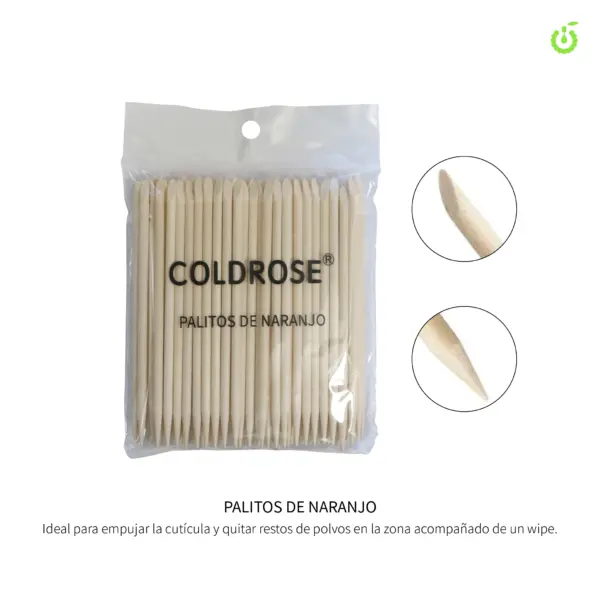 Palito Naranjo 100pcs COLDROSE___ Pack X50
